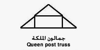 جمالون الملكة Queen Post Truss